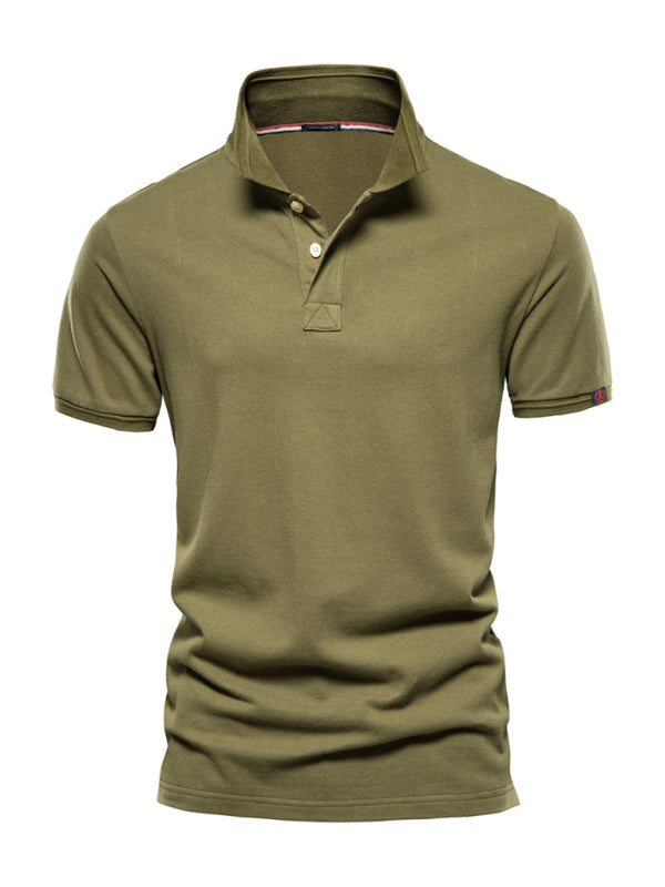 Men’s Short-Sleeve Cotton Polo – Easy Style, Soft Feel, Shop the Look – Black