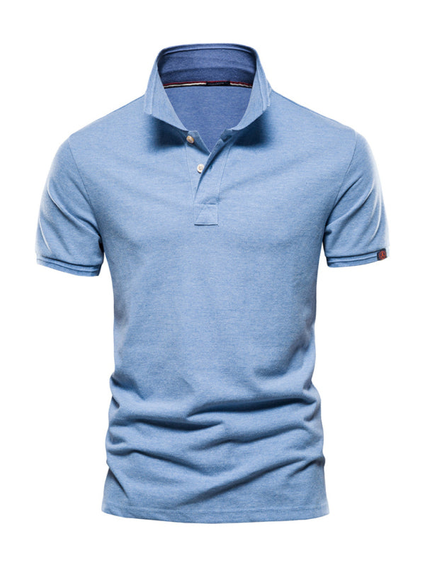 Men’s Short-Sleeve Cotton Polo – Easy Style, Soft Feel, Shop the Look – Black