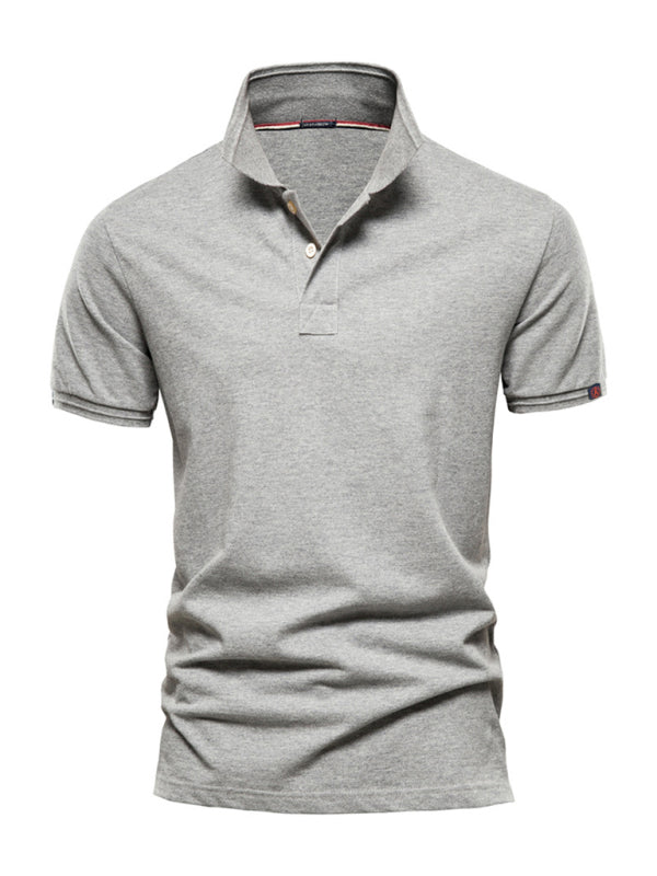 Men’s Short-Sleeve Cotton Polo – Easy Style, Soft Feel, Shop the Look – Black