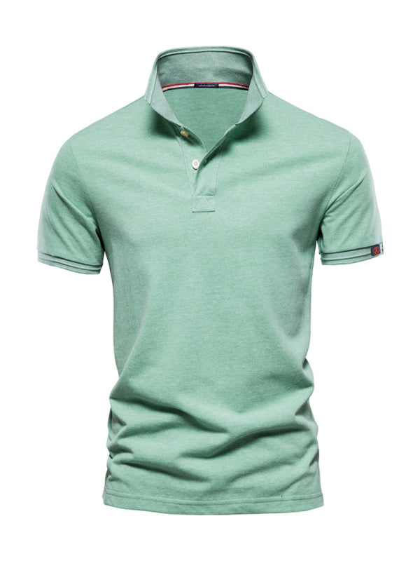 Men’s Short-Sleeve Cotton Polo – Easy Style, Soft Feel, Shop the Look – Black