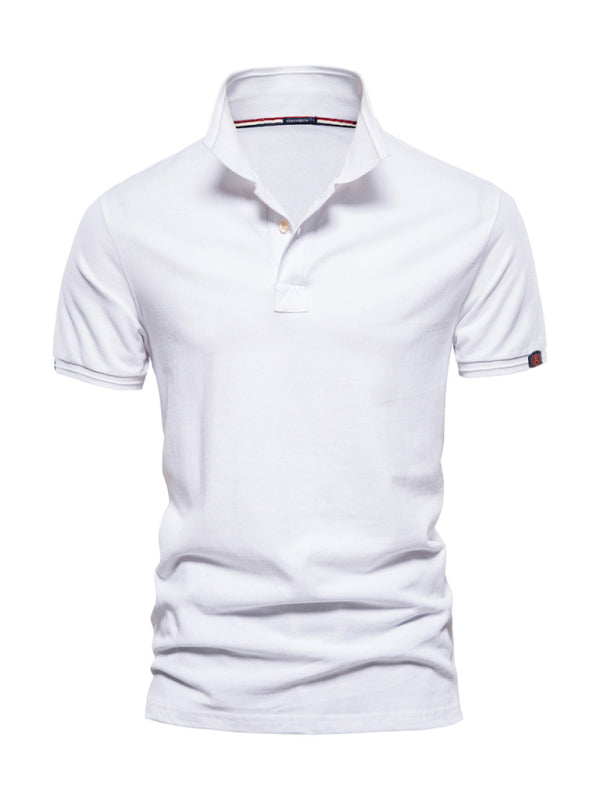 Men’s Short-Sleeve Cotton Polo – Easy Style, Soft Feel, Shop the Look – Black