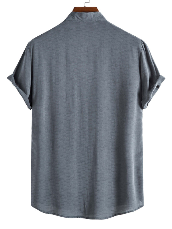 Men's Trendy Stand Collar Shirt - 7 Colors