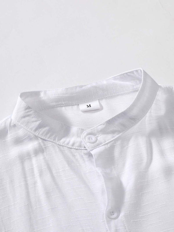 Men's Trendy Stand Collar Shirt - 7 Colors