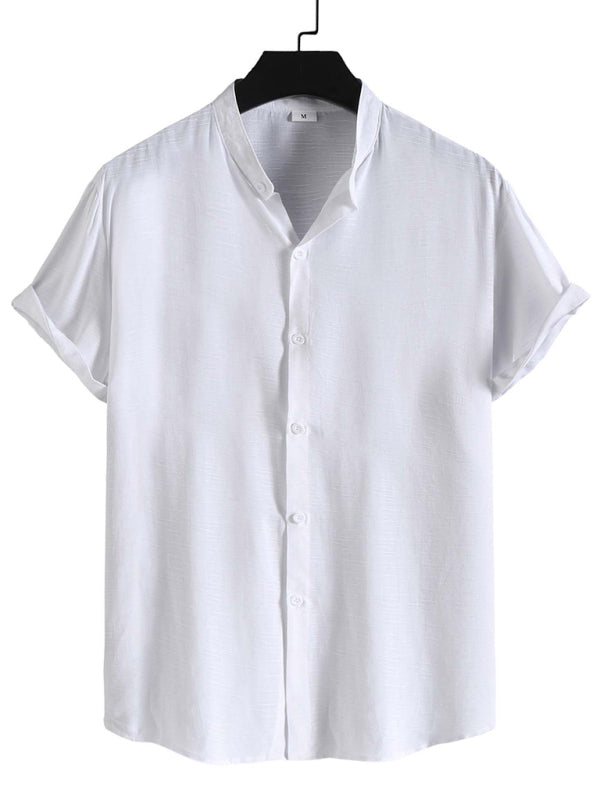 Men's Trendy Stand Collar Shirt - 7 Colors