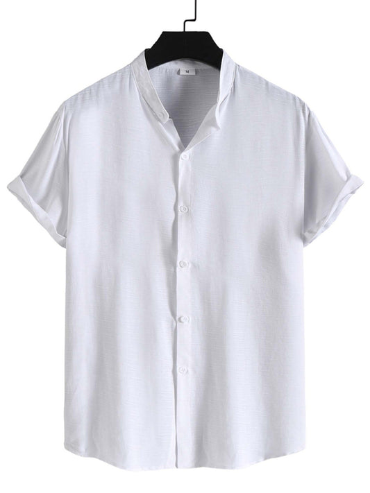 Men's Trendy Stand Collar Shirt - 7 Colors