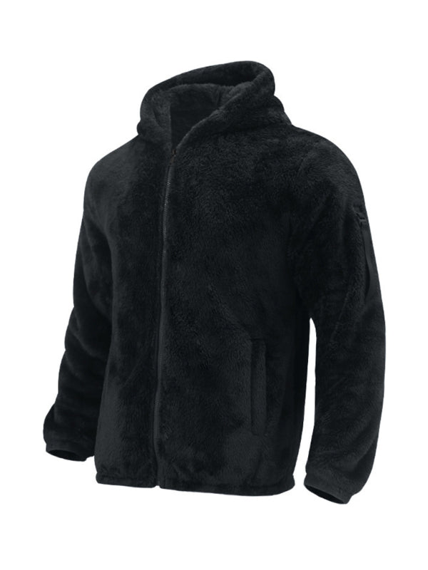 Men's warm jacket, loose hooded casual jacket, 4 colors