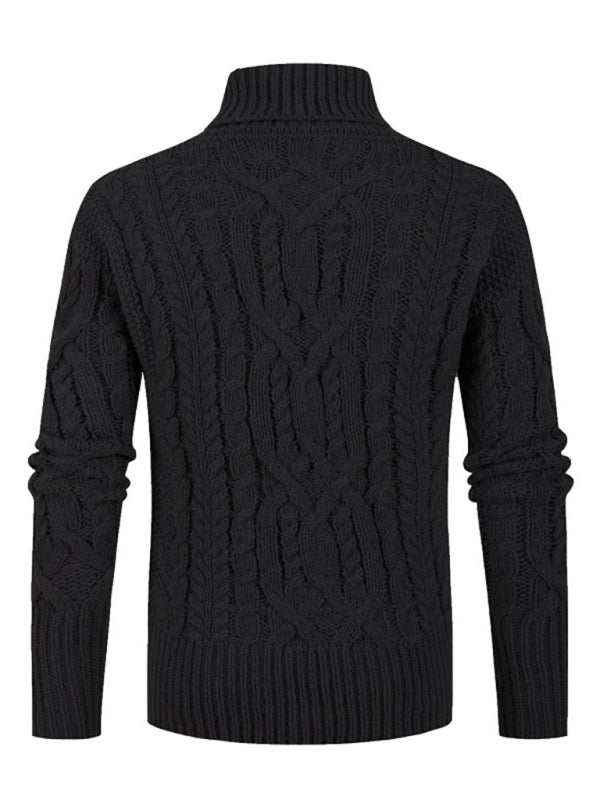 Men’s Thick Twist Pullover Sweater, 2 colors