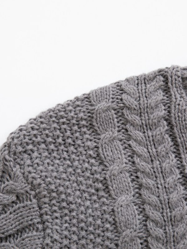 Men’s Thick Twist Pullover Sweater, 2 colors