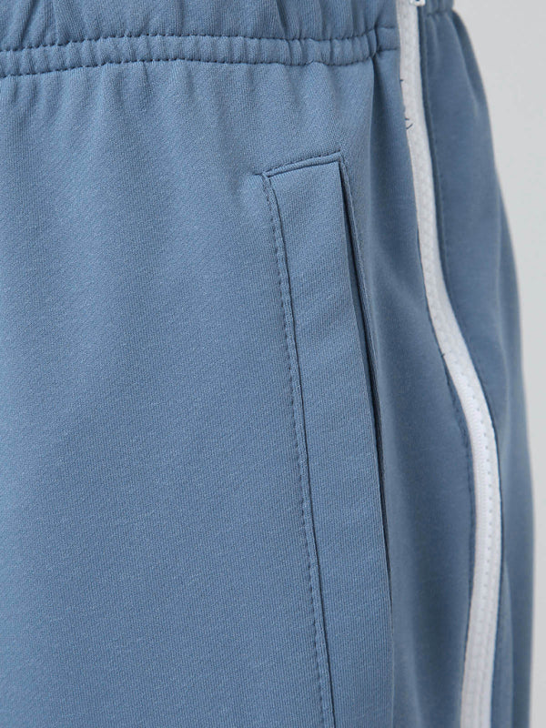 Men's new solid color trendy sports side zipper loose sweatpants, 4 colors