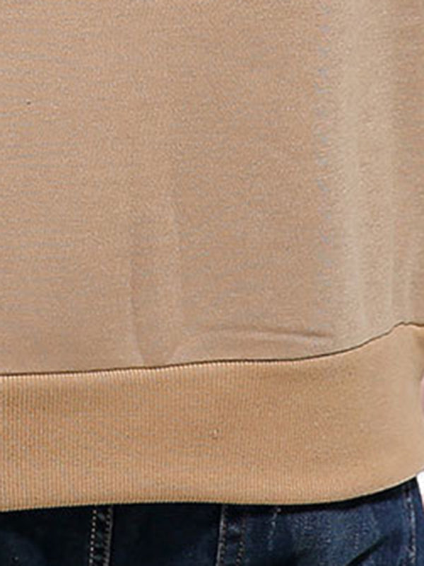 Men's casual raglan sleeve crew neck sweatshirt