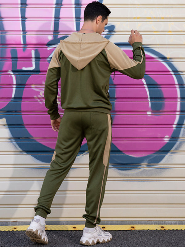 ChatGPT said: Men’s Colorblock Hooded Zip Tracksuit Shop the Look, – 4 Color Combinations