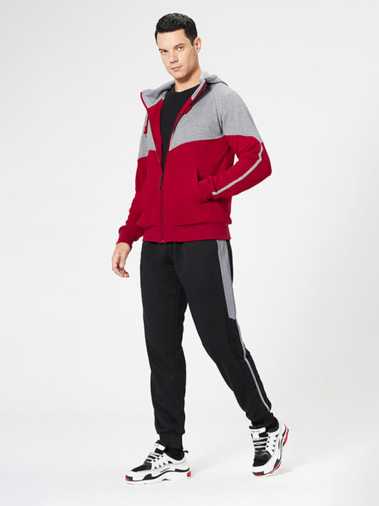 ChatGPT said: Men’s Colorblock Hooded Zip Tracksuit Shop the Look, – 4 Color Combinations