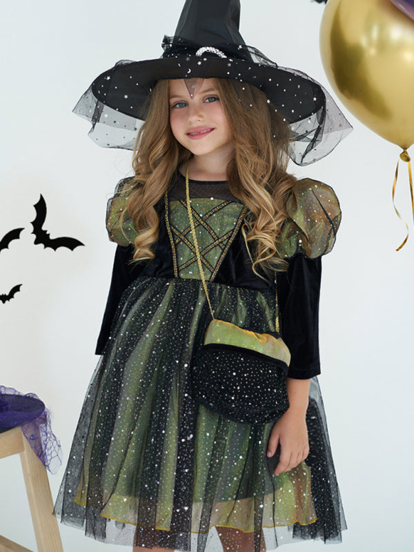 Halloween dress Halloween witch dress cartoon children's dress, 2 colors