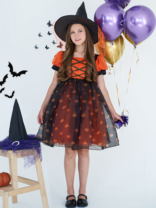 Halloween dress Halloween witch dress cartoon children's dress, 1 color