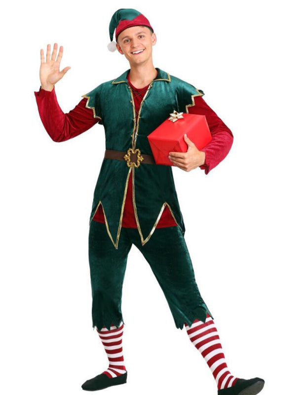 Christmas costume COS women's Christmas dress clown Unisex